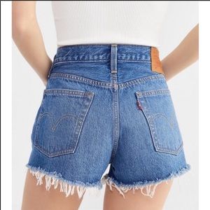 Levi’s 501 Indigo Avenue Cutoff Denim Shorts NWT